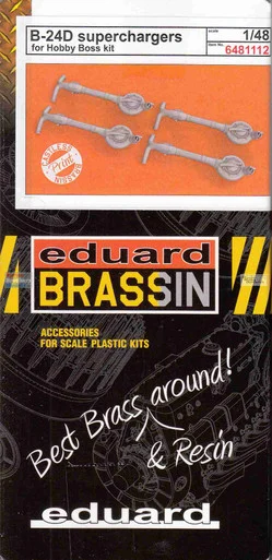 EDU6481112 1:48 Eduard Brassin B-24D Liberator Superchargers (HBS kit)