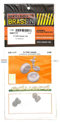EDU6481117 1:48 Eduard Brassin - Fi156C Storch Wheels (TAM kit)