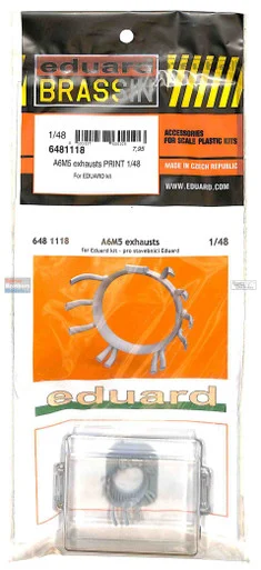EDU6481118 1:48 Eduard Brassin - A6M5 Zero Exhausts (EDU kit)