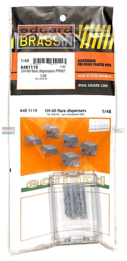 EDU6481119 1:48 Eduard Brassin UH-60 Black Hawk Flare Dispensers (ICM kit)