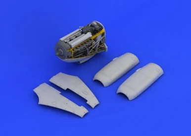 1/48 Eduard Spitfire Mk IX Engine for EDU (PE & Resin)