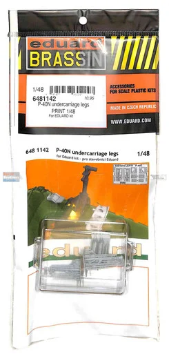 EDU6481142 1:48 Eduard Brassin - P-40N Warhawk Undercarriage Legs (EDU kit)