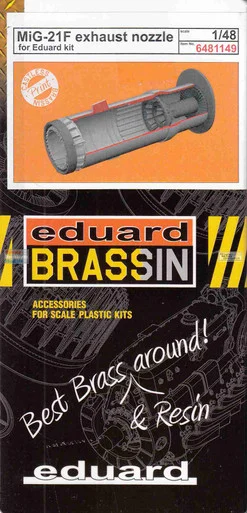 EDU6481149 1:48 Eduard Brassin - MiG-21F Fishbed Exhaust Nozzle (EDU kit)