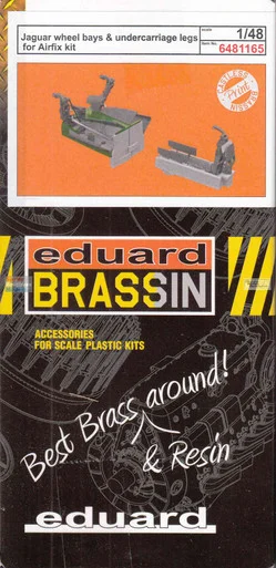 EDU6481165 1:48 Eduard Brassin - Jaguar Wheel Bays & Undercarriage Legs (AFX kit)