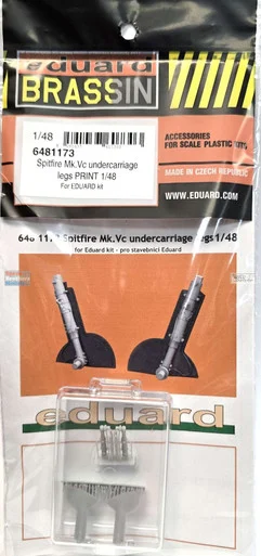EDU6481173 1:48 Eduard Brassin - Spitfire Mk.Vc Undercarriage Legs (EDU kit)