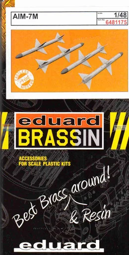 EDU6481175 1:48 Eduard Brassin - AIM-7M Sparrow Missile Set