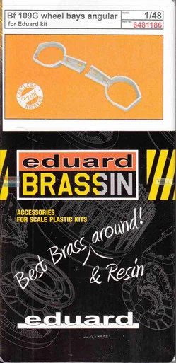 EDU6481186 1:48 Eduard Brassin - Bf109G Wheel Bays Angular (EDU kit)