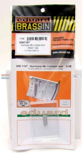 EDU6481187 1:48 Eduard Brassin - Hurricane Mk.I Cockpit Door (ARM kit)