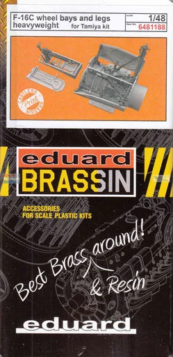 EDU6481188 1:48 Eduard Brassin - F-16C Falcon Wheel Bays & Heavyweight Legs (TAM kit)