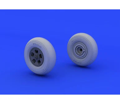 1/48 Eduard Spitfire Wheels 5-Spoke Smooth Tire for EDU (Resin)