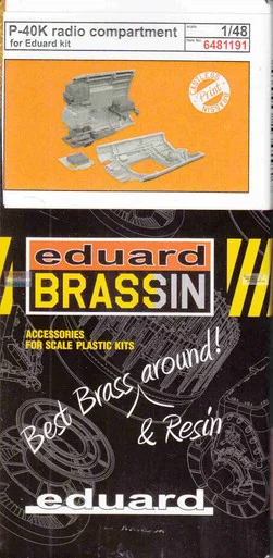 EDU6481191 1:48 Eduard Brassin - P-40K Warhawk Radio Compartment (EDU kit)