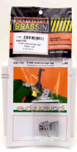 EDU6481192 1:48 Eduard Brassin - P-40K Warhawk Undercarriage Legs (EDU kit)