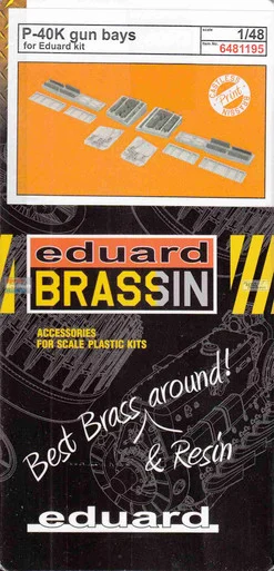 EDU6481195 1:48 Eduard Brassin - P-40K Warhawk Gun Bays (EDU kit)