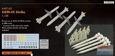 EDU648165 1:48 Eduard Brassin AGM-45 Shrike Missile Set