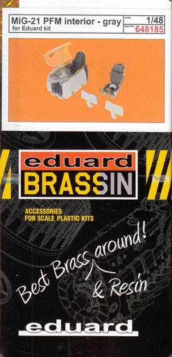 EDU648185 1:48 Eduard Brassin MiG-21PFM Interior (grey) Set (EDU kit)