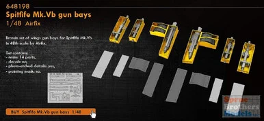 EDU648198 1:48 Eduard Brassin Spitfire Mk V Gun Bay Set (AFX kit)