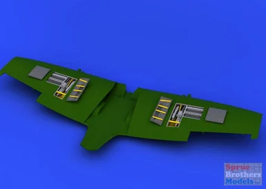 EDU648216 1:48 Eduard Brassin Spitfire Mk XVI Gun Bay Set (EDU kit)