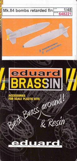 EDU648221 1:48 Eduard Brassin Mk.84 Retarded Fin Bomb Set