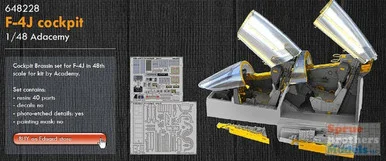 EDU648228 1:48 Eduard F-4J Phantom II Cockpit Set (ACA kit)