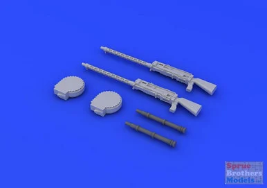 EDU648243 1:48 Eduard Brassin MG-14/17 Parabellum WWI Gun Set