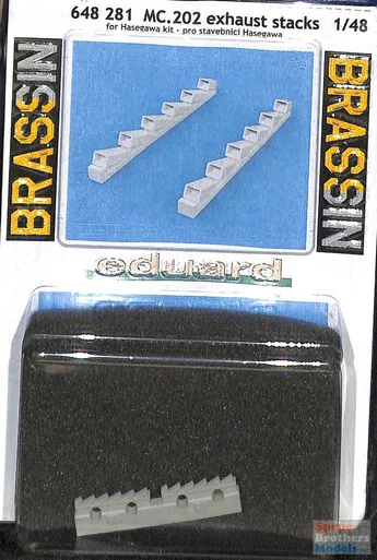 EDU648281 1:48 Eduard MC.202 Folgore Exhaust Stacks (HAS kit)
