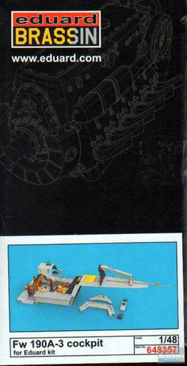 EDU648357 1:48 Eduard Brassin Fw 190A-3 Cockpit Set (EDU kit)