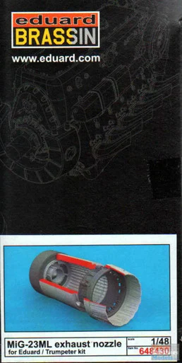 EDU648430 1:48 Eduard MiG-23MF/ML Flogger Exhaust Nozzle (EDU/TRP kit)