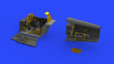 1/48 Eduard Bf109E Cockpit & Radio Compartment for EDU (PE & Resin)