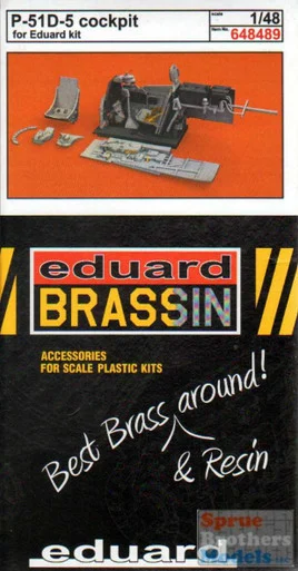 EDU648489 1:48 Eduard Brassin P-51D-5 Mustang Cockpit Set (EDU kit)