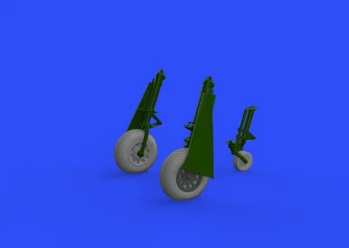 1/48 Eduard P-51D Wheels w/Cross Tread for EDU (Resin)