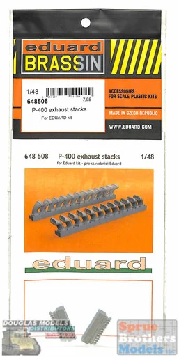 EDU648508 1:48 Eduard Brassin P-400 Airacobra Exhaust Stacks (EDU kit)