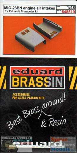 EDU648510 1:48 Eduard Brassin MiG-23BN Flogger Engine Air Intakes (EDU/TRP kit)