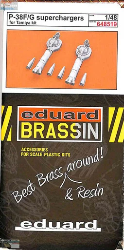 EDU648519 1:48 Eduard Brassin P-38F P-38G Lightning Superchargers (TAM kit)