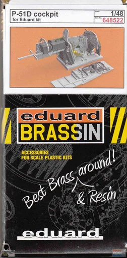 EDU648522 1:48 Eduard Brassin P-51D Mustang Cockpit Set (EDU kit)