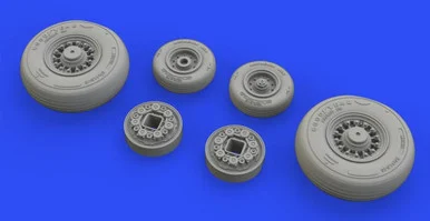 1/48 Eduard F-14D Wheels for AGK (Mask & Resin)