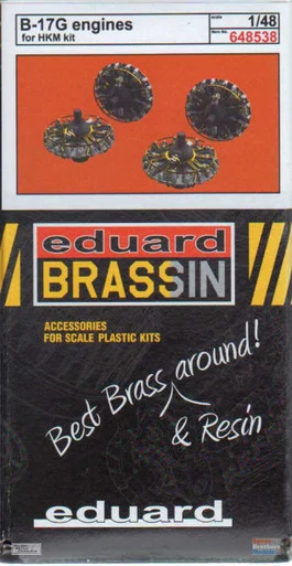 EDU648538 1:48 Eduard Brassin B-17G Flying Fortress Engines (HKM kit)