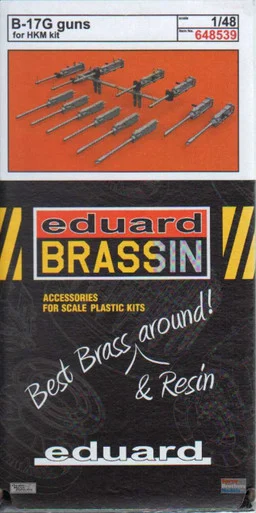 EDU648539 1:48 Eduard Brassin B-17G Flying Fortress Guns (HKM kit)
