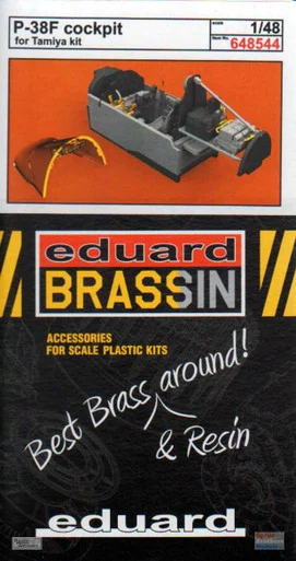 EDU648544 1:48 Eduard Brassin P-38F Lightning Cockpit Set (TAM kit)