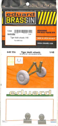 EDU648556 1:48 Eduard Brassin Tiger Moth Wheels (AFX kit)