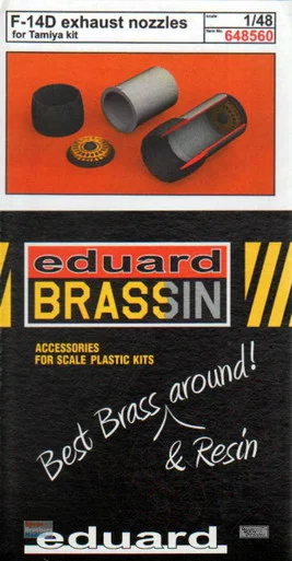 EDU648560 1:48 Eduard Brassin F-14D Tomcat Exhaust Nozzles (TAM kit)