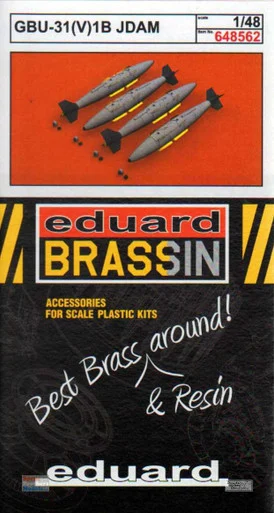 EDU648562 1:48 Eduard Brassin GBU-31(V)1B JDAM Bomb Set