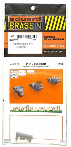 EDU648570 1:48 Eduard Brassin P-51D Mustang Gun Sights (EDU kit)