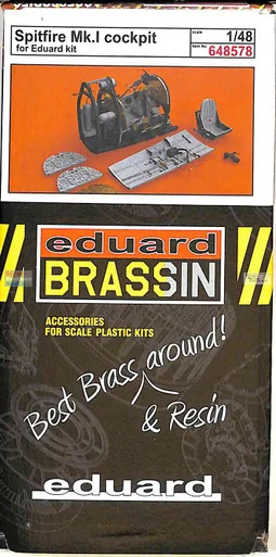 EDU648578 1:48 Eduard Brassin Spitfire Mk.I Cockpit Set (EDU kit)