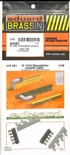 EDU648583 1:48 Eduard Brassin Bf 109G Eberacher Acoustic Pipes (EDU kit)