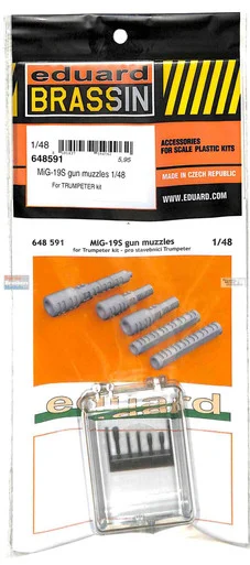 EDU648591 1:48 Eduard Brassin MiG-19S Farmer Gun Muzzles (TRP kit)