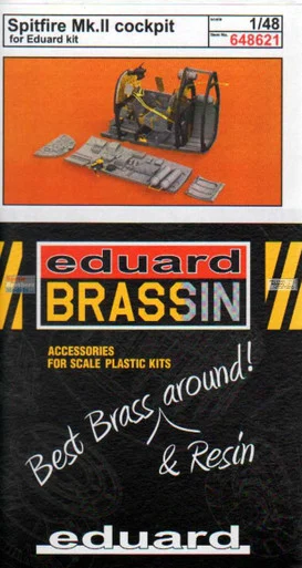 EDU648621 1:48 Eduard Brassin Spitfire Mk.II Cockpit Set (EDU kit)