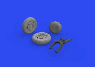 1/48 Eduard Brassin MiG-15 wheels for Bronco / Hobby 2000