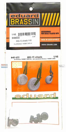 EDU648622 1:48 Eduard Brassin MiG-15 Fagot Wheels Set (BNC/H2K kit)