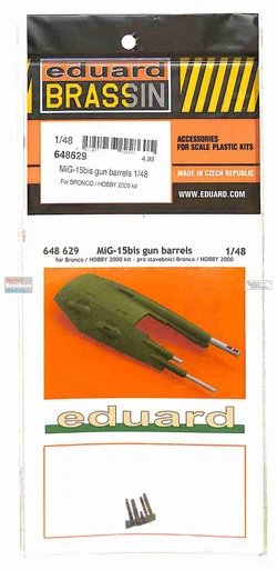 EDU648629 1:48 Eduard Brassin MiG-15bis Fagot Gun Barrels (BNC/H2K kit)