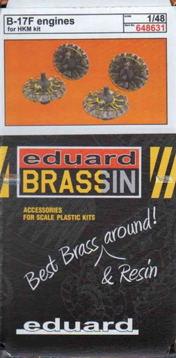EDU648631 1:48 Eduard Brassin B-17F Flying Fortress Engine Set (HKM kit)